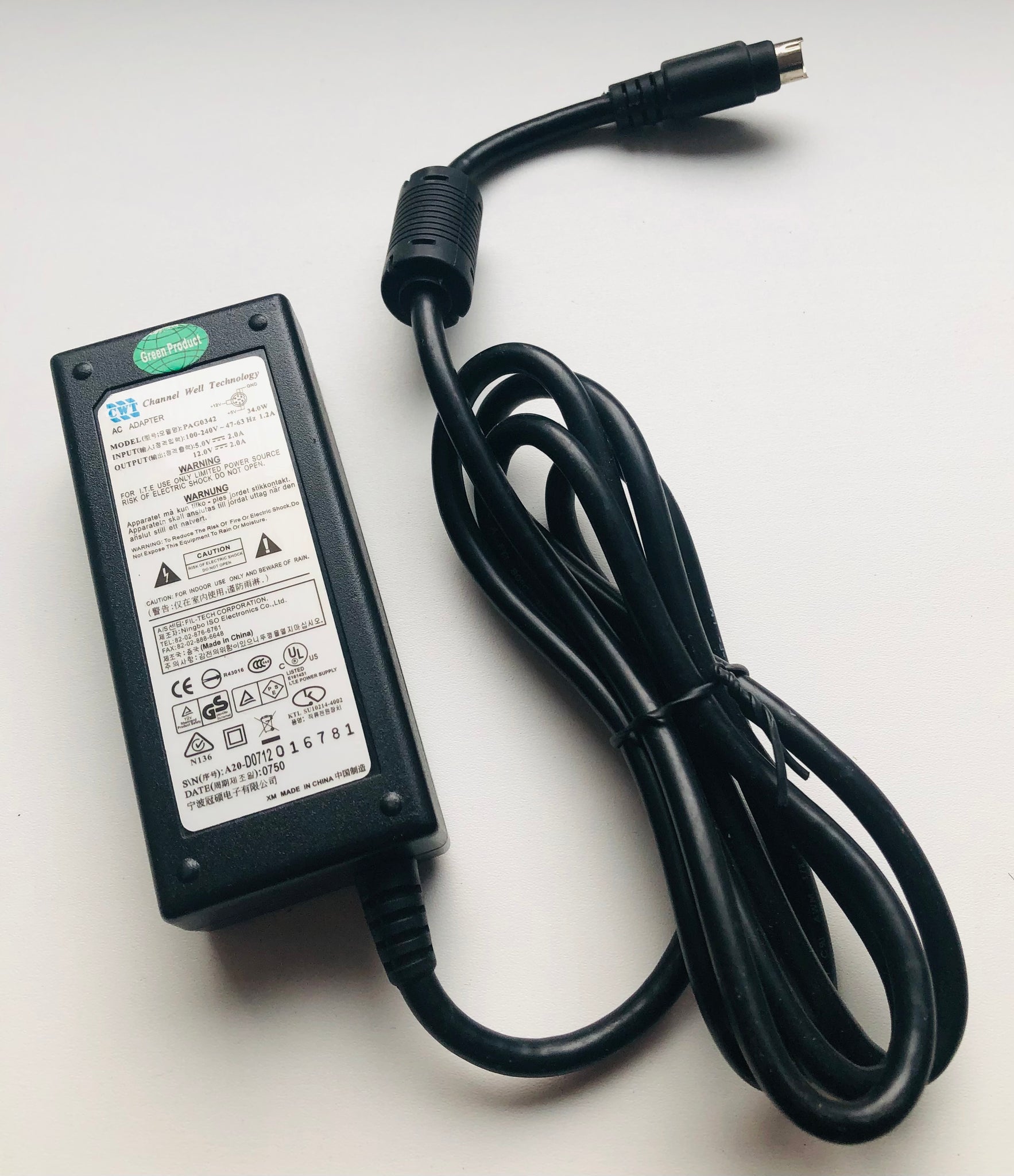 CWT PAG0342 AC ADAPTER