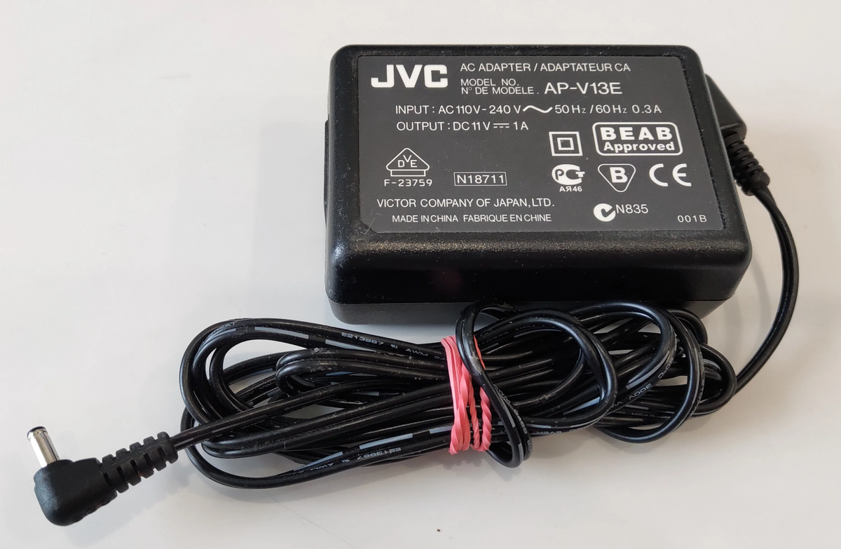 JVC AP-V13E 11v-1a adapter