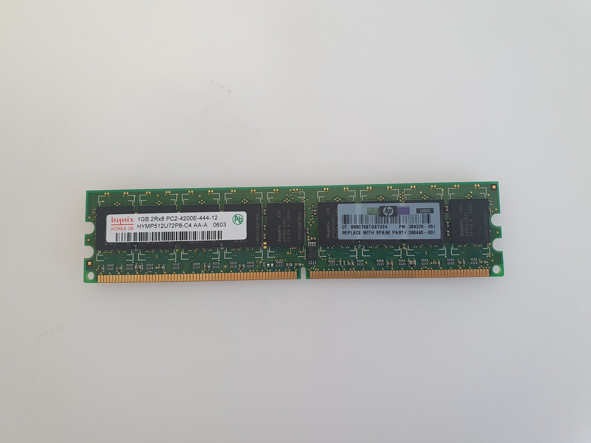 Hynix 1GB DDR2-533 HYMP512U72P8-C4 UDIMM PC2-4200 ECC Memory