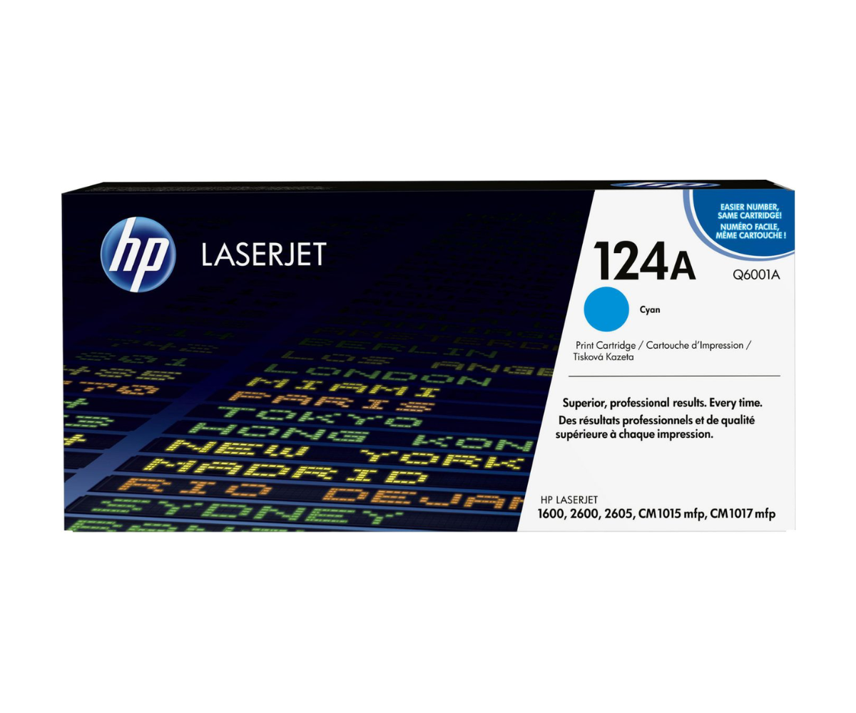 HP 124A Cyan Original Toner Cartridge - (Q6001A)