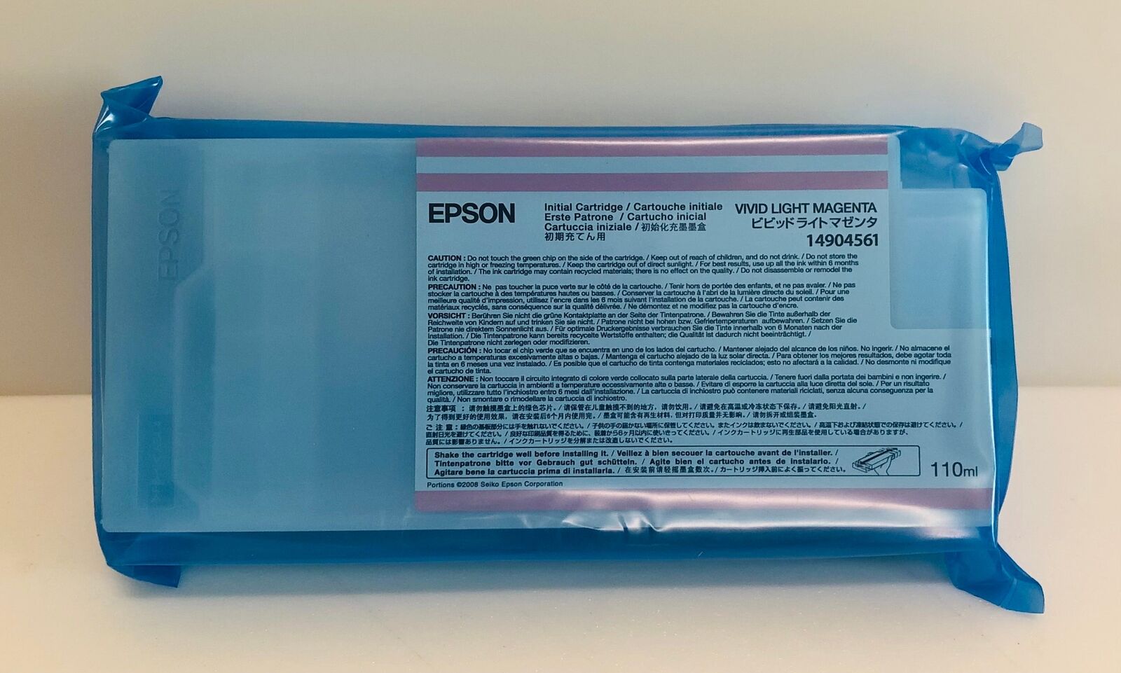 EPSON 14904561 INITIAL INK CARTRIDGE VIVID LIGHT MAGENTA 110ML - open box