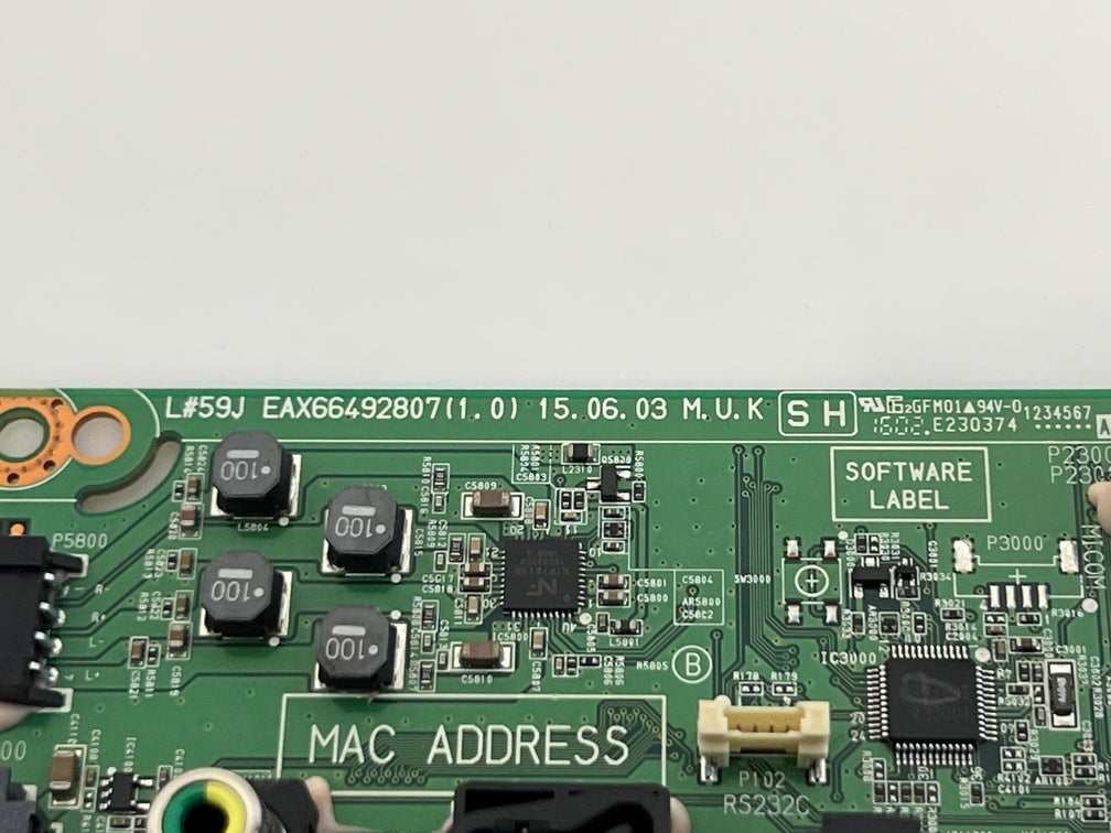 LG Motherboard EAX66492807 (defective - for spare parts only) 