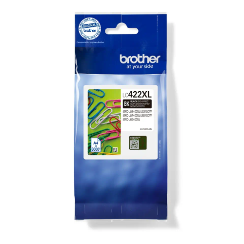 Brother LC422XL (LC422XLBK) Ink Cartridge, Black