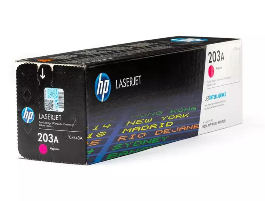 HP CF543A 203A Original Magenta Toner Cartridge M254 M280 M281 - open box