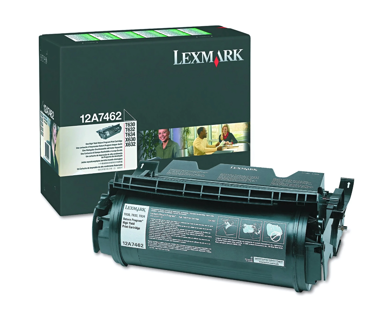 Original Lexmark Black Toner Cartridge Extra High Yield (12A7462)