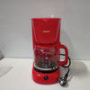 Ecost customer return LIVOO DOD166R Electric Coffee Machine for 15 Cups, Red