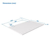 Ecost Customer Return, Laminated particle board desk Up Up, white 1200x750mm