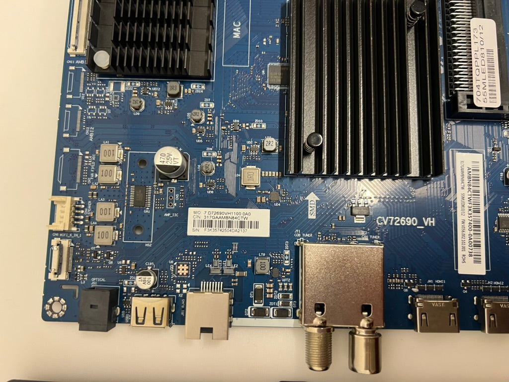 Philips 55MLED810/12 mainboard 317GAAMBN84CTW / CV72690_VH