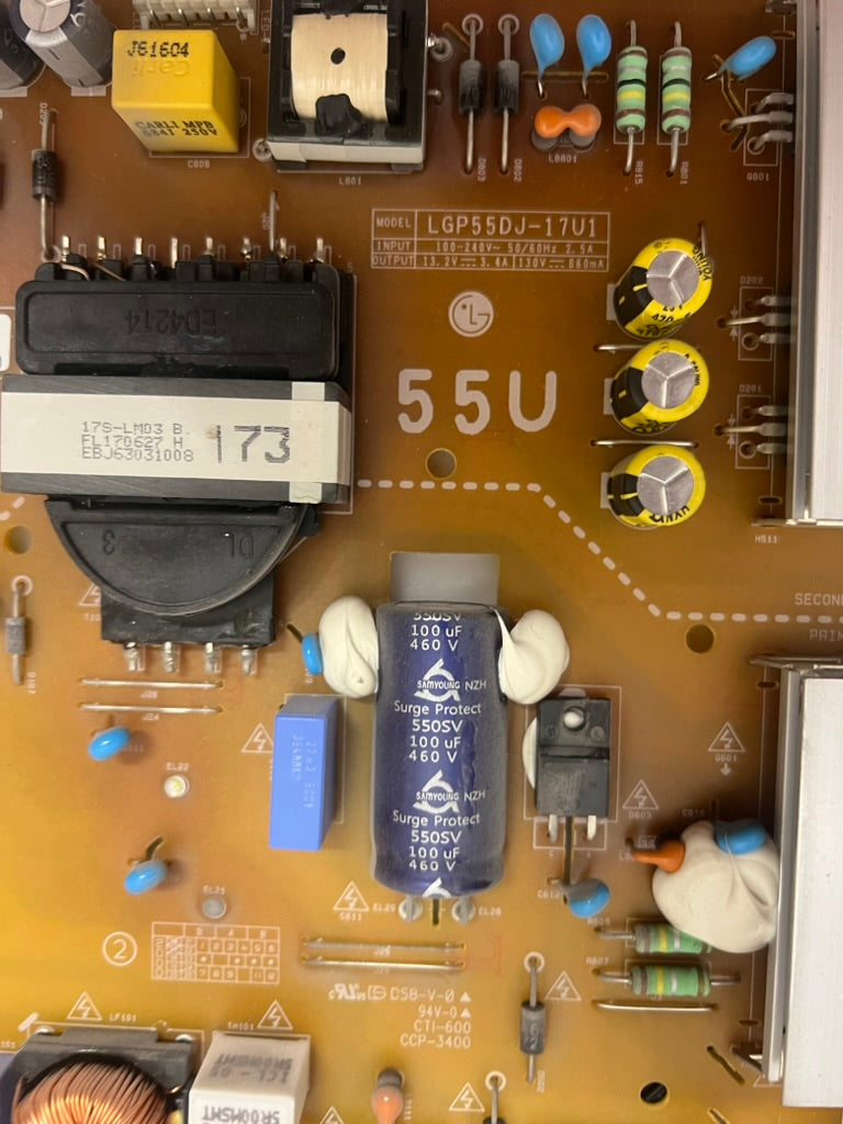 LGP55DJ-17U1 EAX67189101 power supply for LG 55UJ630V