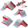 Ecost Customer Return Bibididi Finger Skate Park Kit Ramp Part with 1 Finger Skateboard Mini Scooter