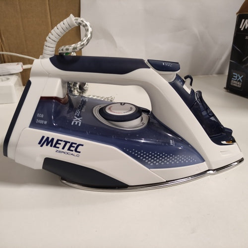 Ecost customer return Imetec ZeroCalc Z3 3500 Steam Iron with Anticalcare Technology, MultiHole Sta