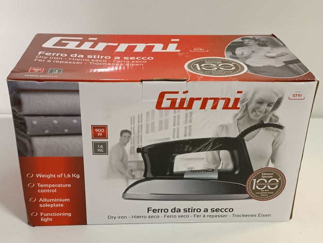 Ecost Customer Return, Girmi Dry Iron Black Unica