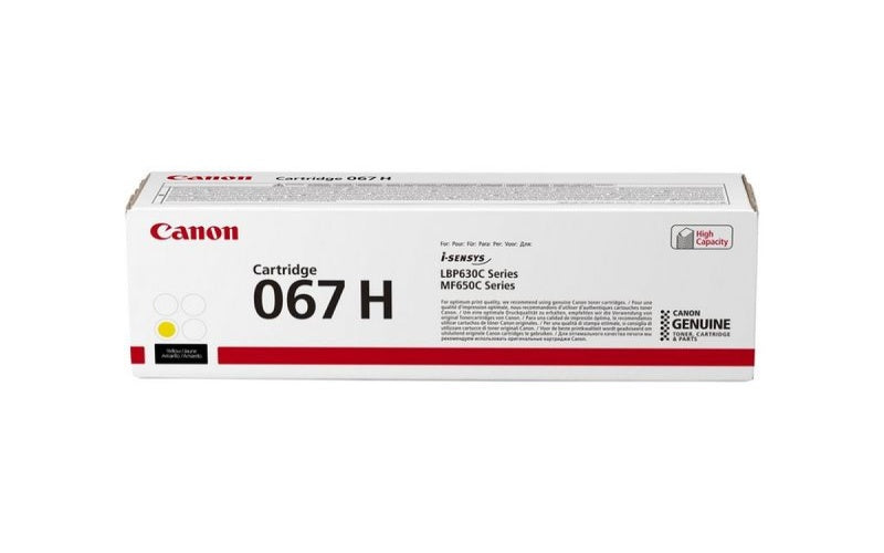 Canon 067H (5103C002) toner cartridge, Yellow (2350 pages)