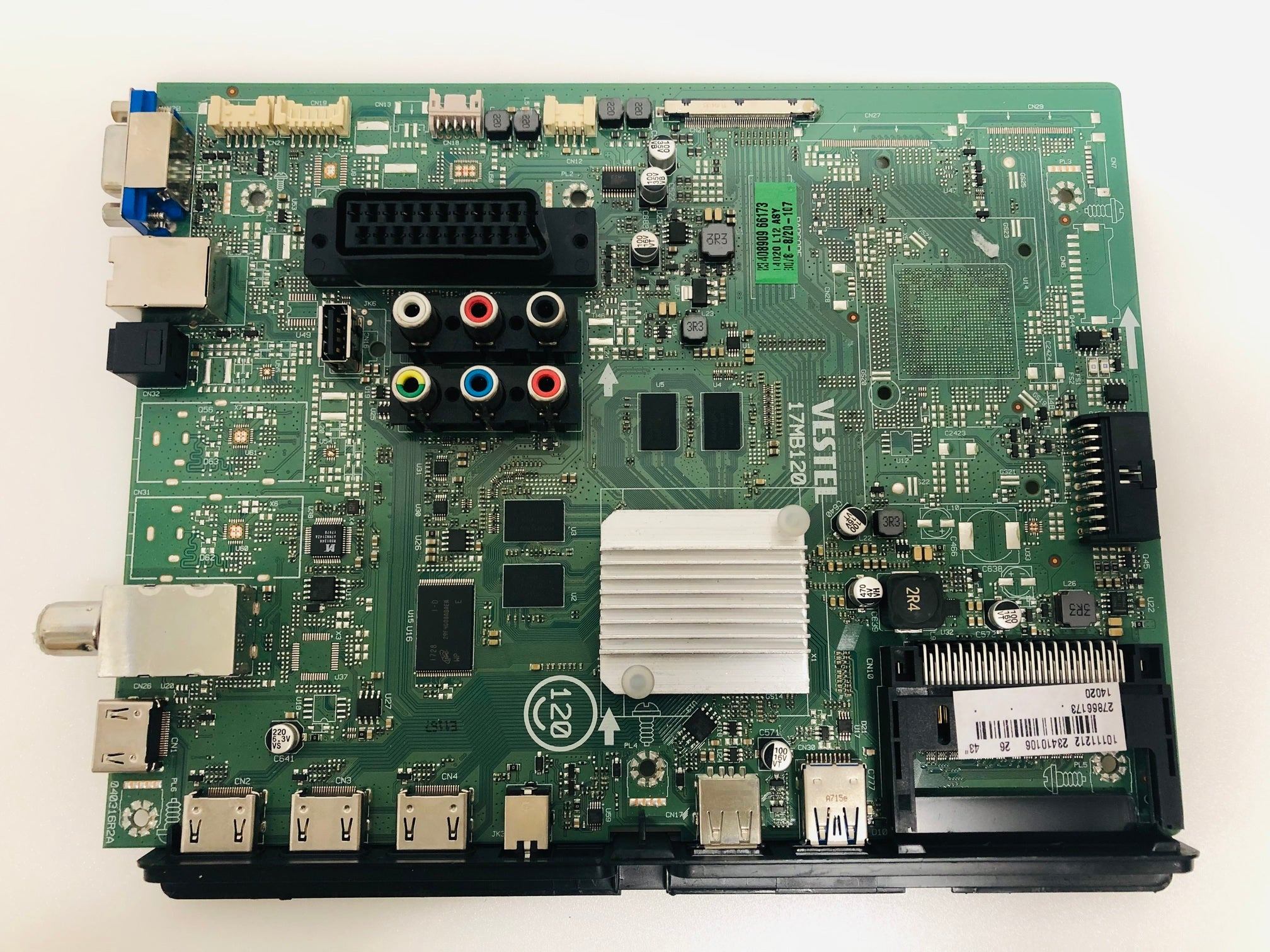 Vestel 17MB120 mainboard for Finlux FIN43UTV760BK