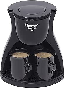 Ecost customer return Bestron duo coffee machine, including 2 cups, for ground filter coffee