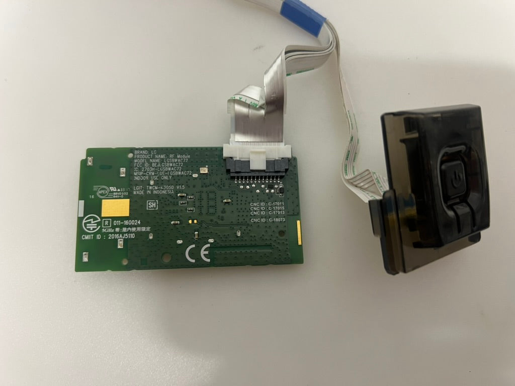 LG 49UK7550PLA RF Module LGSBWAC72 EAT63377302 with Button Unit EBR83592301