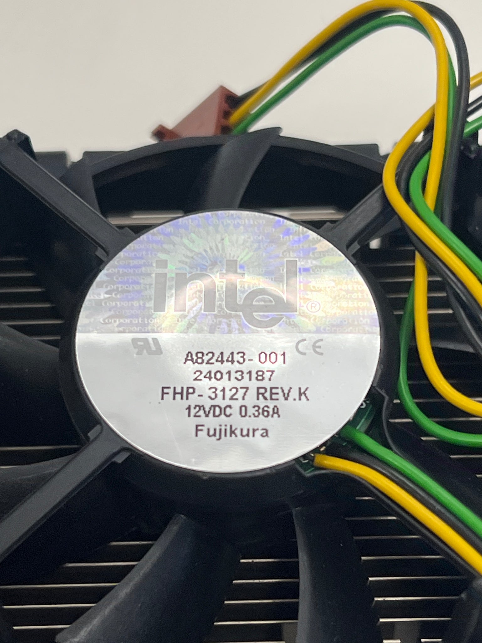 Intel cooling for CPU A82443-001 24013187 FHP-3127