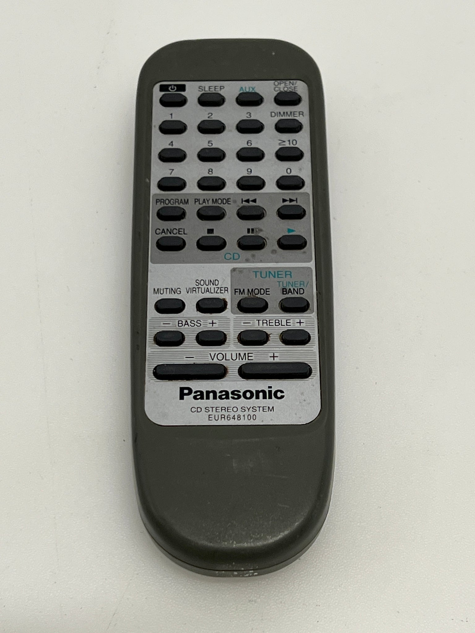 Panasonic EUR648100 | CD Stereo System Remote - for parts
