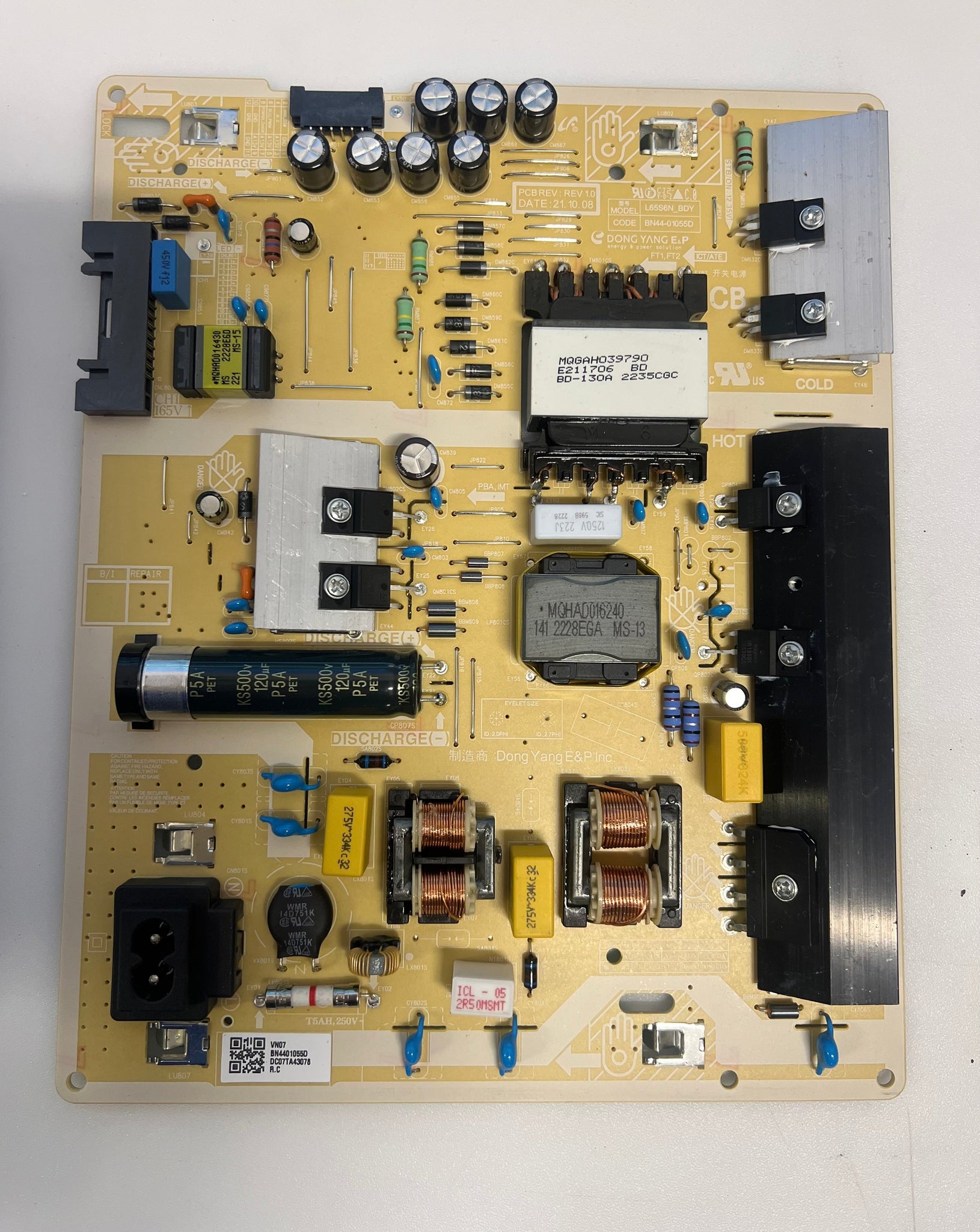 Samsung UE65AU7175U Smart TV Power Supply Board - BN44-01055D