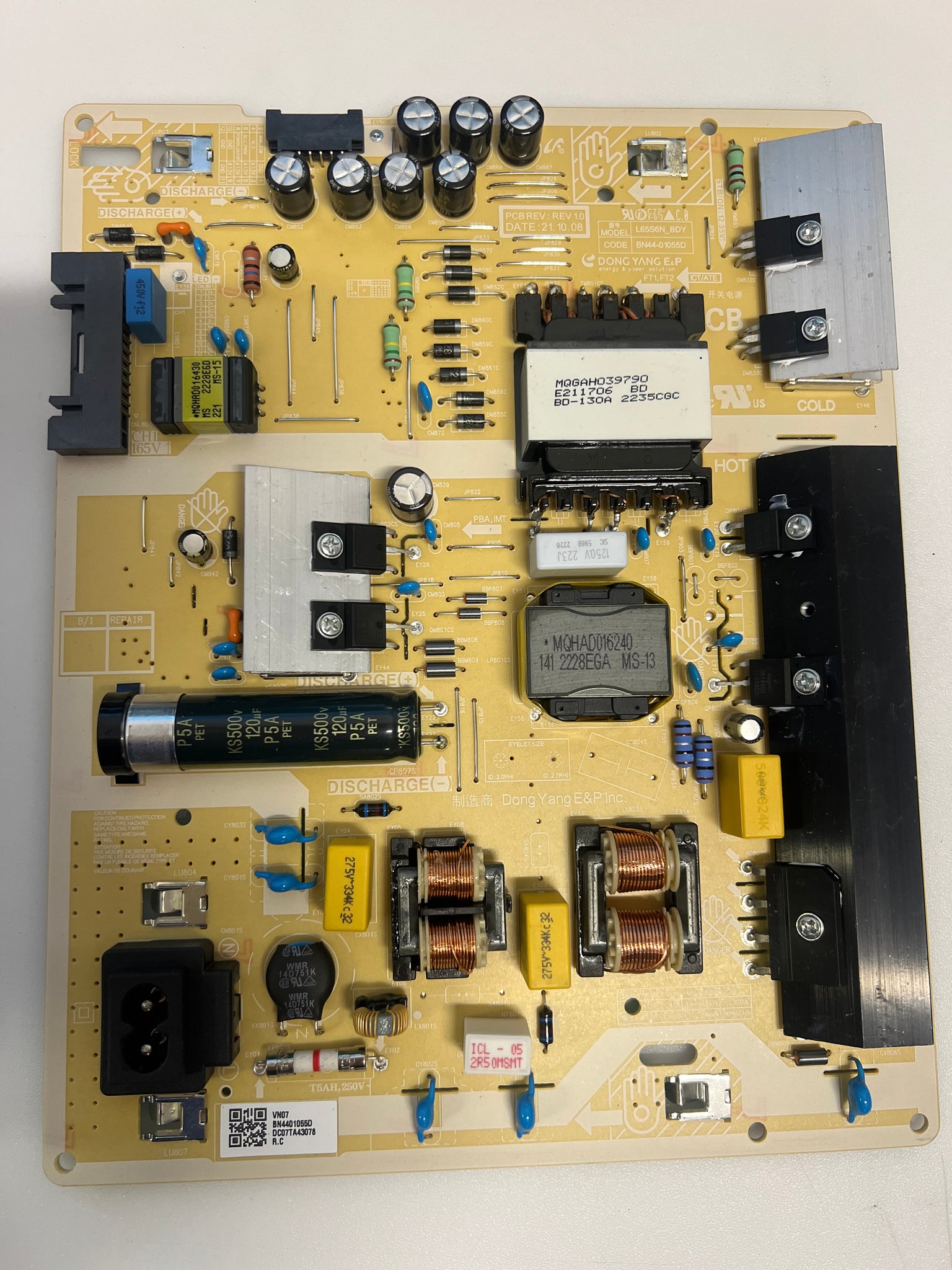 Samsung UE65AU7175U Smart TV Power Supply Board - BN44-01055D