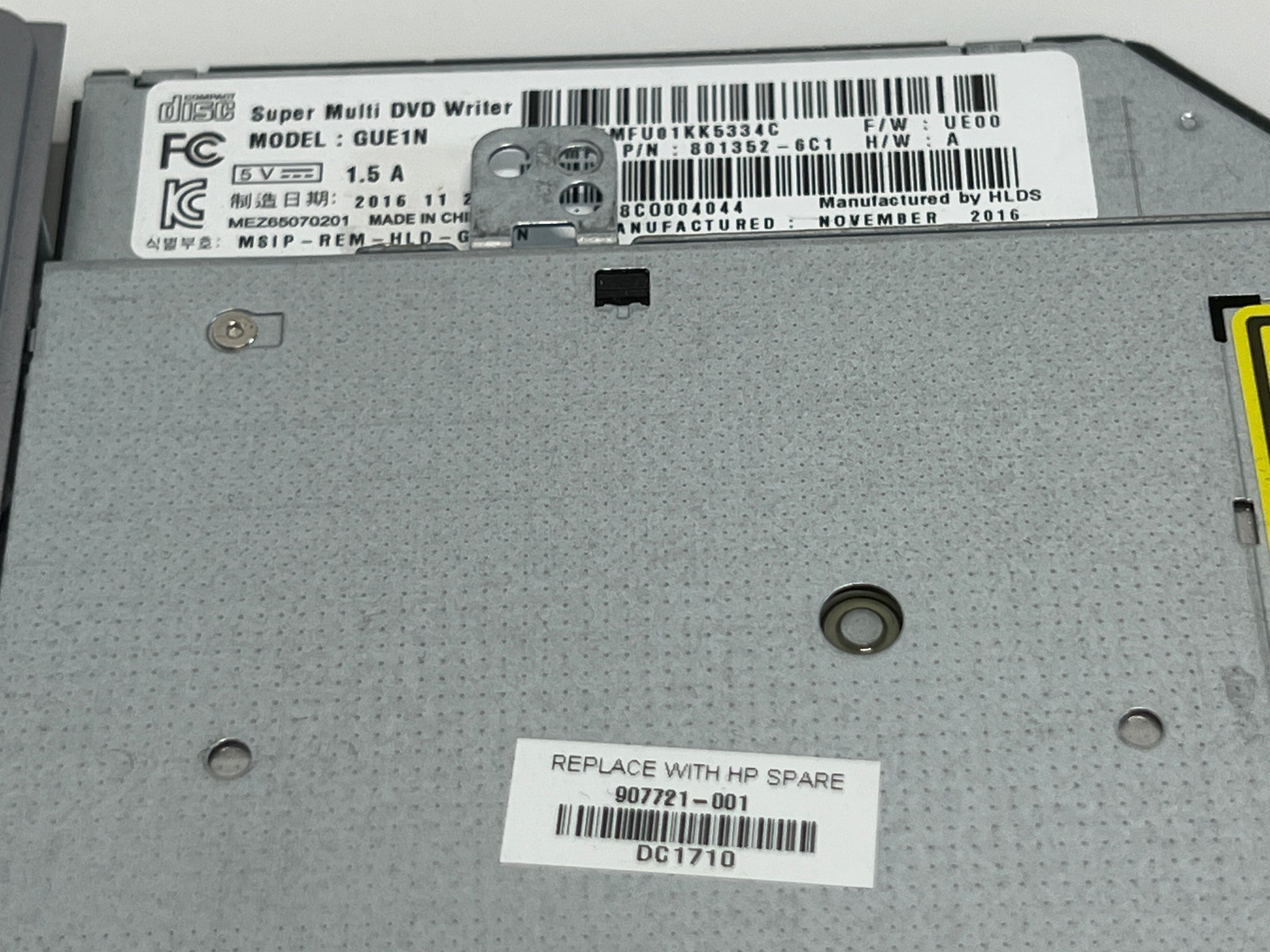 HP ProBook 450 G4 DVD Writer GUE1N 907721-001