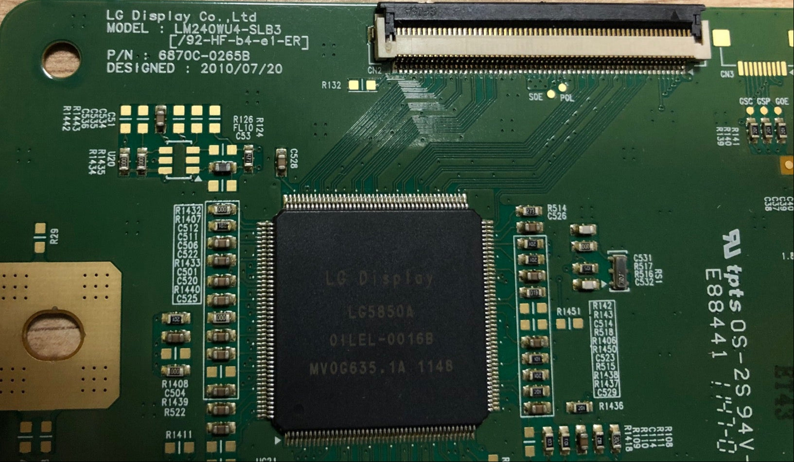 6870C-0265B t-con board for Dell U2410f monitor