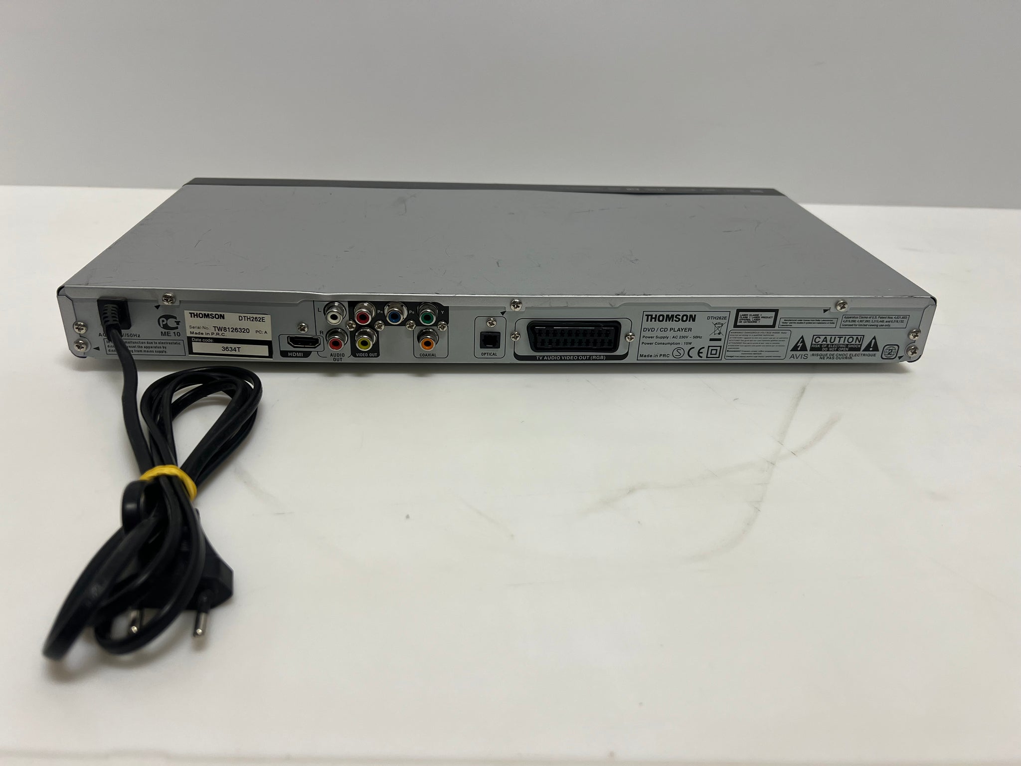 Thomson DVD / CD PLAYER DTH262E