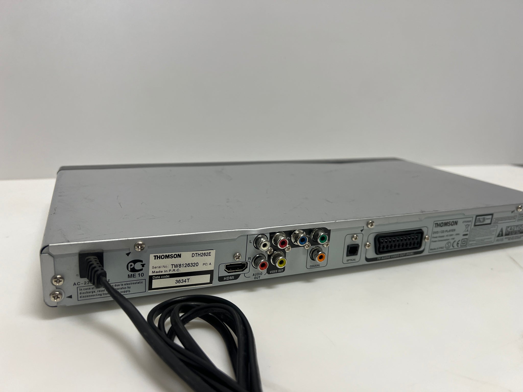 Thomson DVD / CD PLAYER DTH262E
