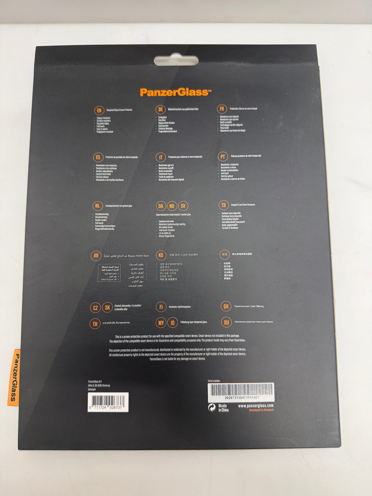 PanzerGlass Tempered Glass Screen Protector – Samsung Galaxy Tab S6 Lite (Case Friendly), Clear
