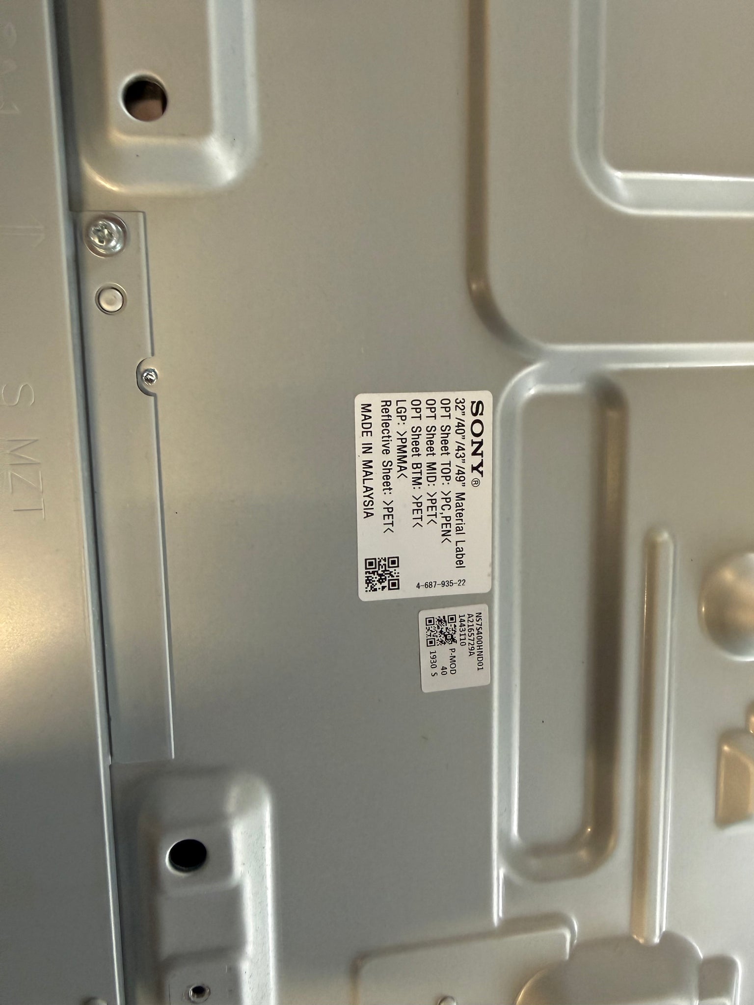 LCD Panel (Matrix) for Sony KDL-40WE660 - Replacement LCD Screen