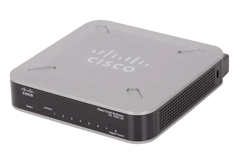 Cisco SG100D-08 8-Port Gigabit Ethernet Unmanaged Network Switch
