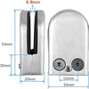 Ecost Pack of 24 Stainless Steel Glass Holder Clamp Holder 6-8 mm Glass Clamp Holder Glass Plate Hol