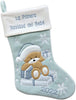 Ecost Heart's Sign Babys First Christmas Stockings Blue - Spanish