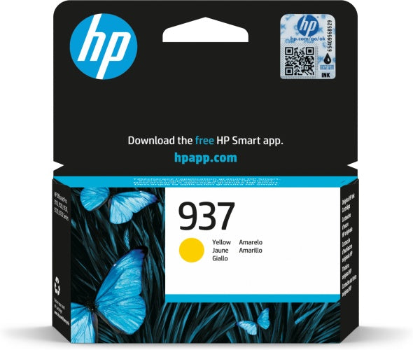 HP 937 (4S6W4NE) Ink Cartridge, Yellow