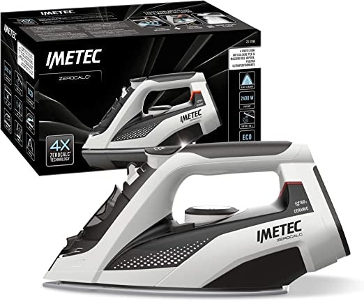 Ecost Customer Return, Imetec ZeroCalc Z3 3700 Steam Iron, Limescale Protection Technology, Ceramic