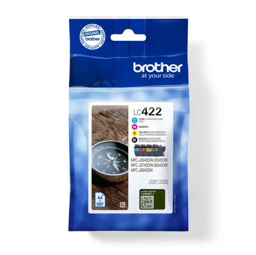 Brother LC422 (LC422VALDR)  Ink Cartridge Pack