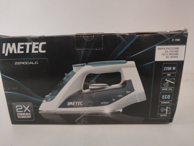 Ecost Customer Return, Imetec ZeroCalc Z1 2500 steam iron with anticalcare technology, multi-hole st