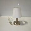 Ecost customer return Trio Leuchten 599600101 Table Lamp, Matte Nickel with Fabric Shade,