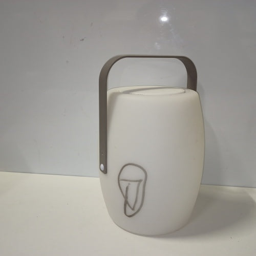 Ecost customer return Wireless Bluetooth speaker lamp with aluminum handle, white/multicolor LED