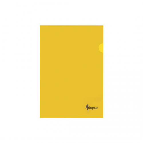 Folder L Forpus, A4, 180 microns, yellow, plastic