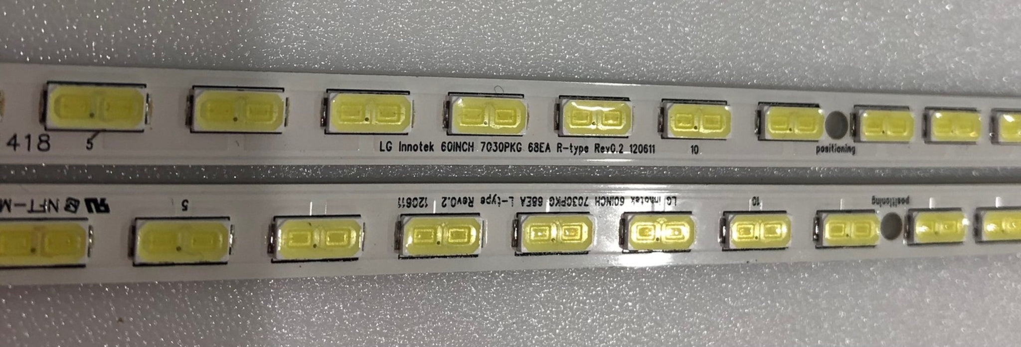 LG INNOTEK 60INCH 7030PKG 68EA R-TYPE REV0.2 120611 & L-TYPE BACKLIGHTS FOR SHARP LC-60LE651E