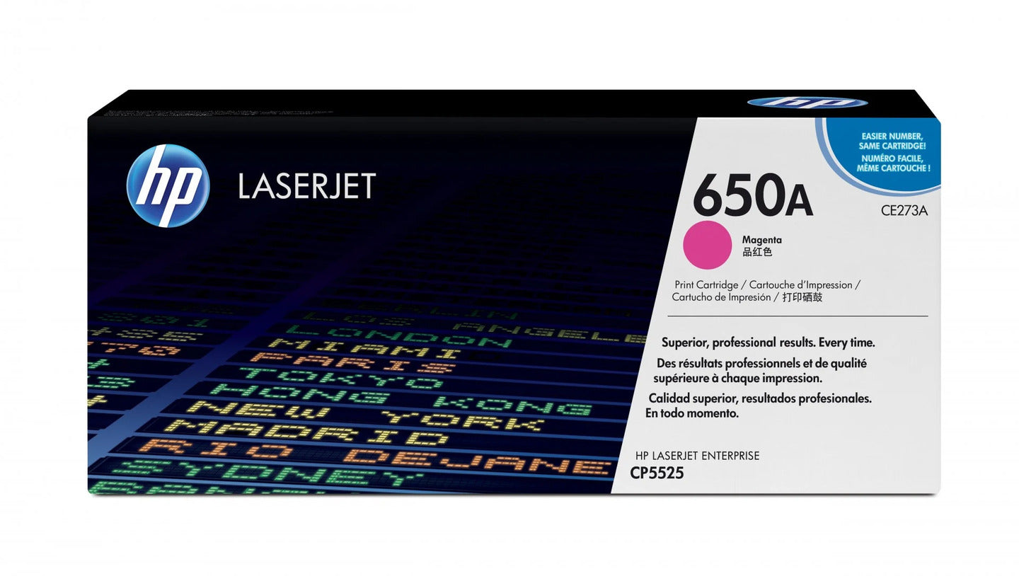 HP 650A (CE273A) magenta original toner - open box