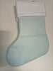 Ecost Heart's Sign Babys First Christmas Stockings Blue - Spanish