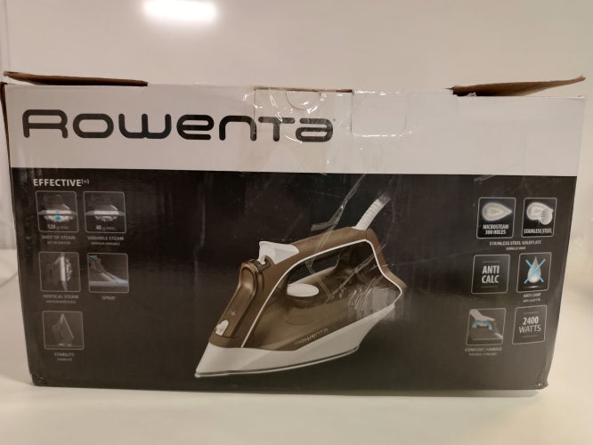 Ecost Customer Return, Rowenta Effective + DX1635 Steam iron Stainless Steel soleplate 2400 W Brown