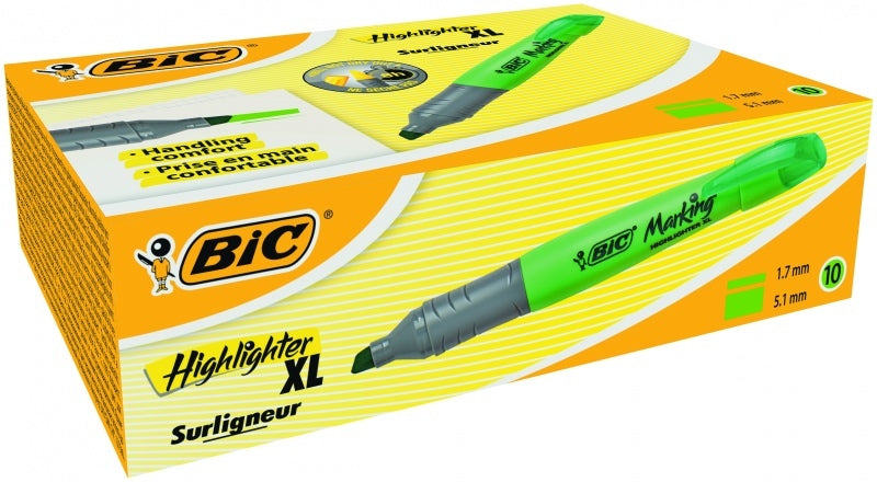 Textmarker BIC, 1.7-5.1 mm, Chisel tip, Green 1212-010 1 pcs.