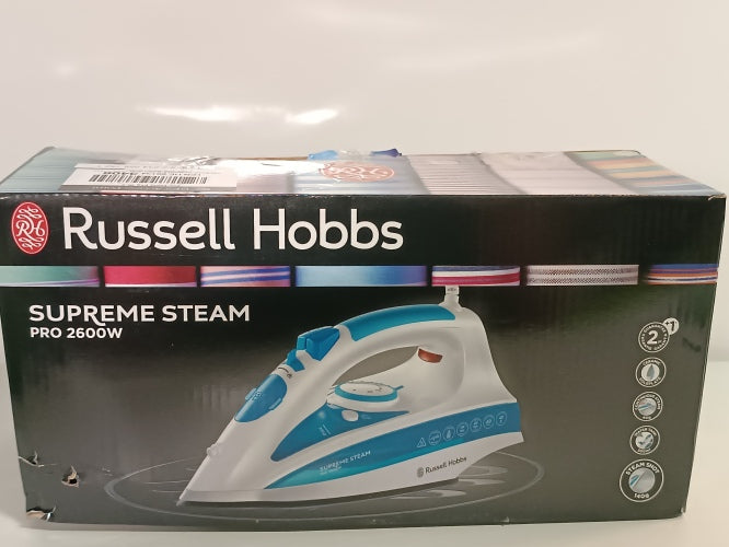 Ecost Customer Return, Russell Hobbs Steam Iron Supreme Steam Pro (2600 watt, 140 g/min extra steam