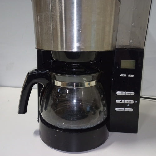 Ecost customer return Melitta 102101 filter coffee machine, stainless steel, black