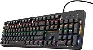 Ecost customer return Trust Gaming Mechanical Gaming Keyboard GXT 1863 Thaz, German QWERTZ Layout, M