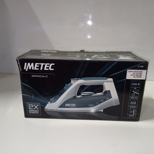 Ecost customer return Imetec ZeroCalc Z1 2500 Steam Iron with Anticalcare Technology, MultiHole Sta