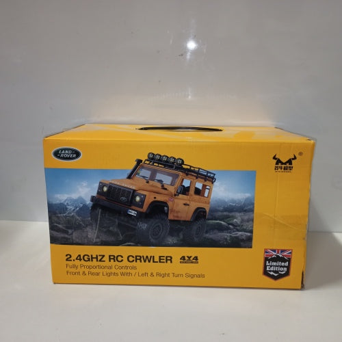 Ecost Customer Return Amewi 22565 D90X12 Landrover Scale Crawler Licensed 4WD 1:12 RTR, Yellow